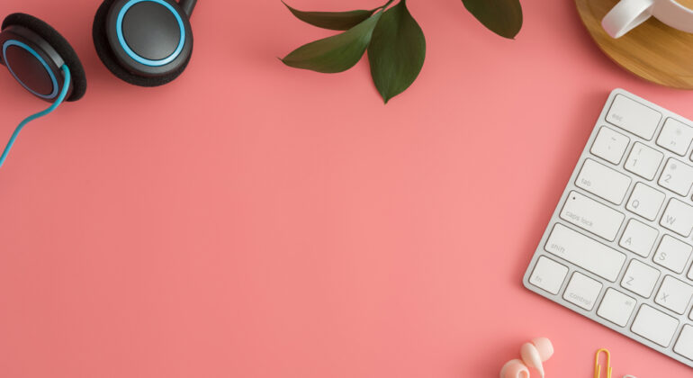 Styled,Stock,Photography,Pink,Office,Desk,Table,With,Blank,Notebook,